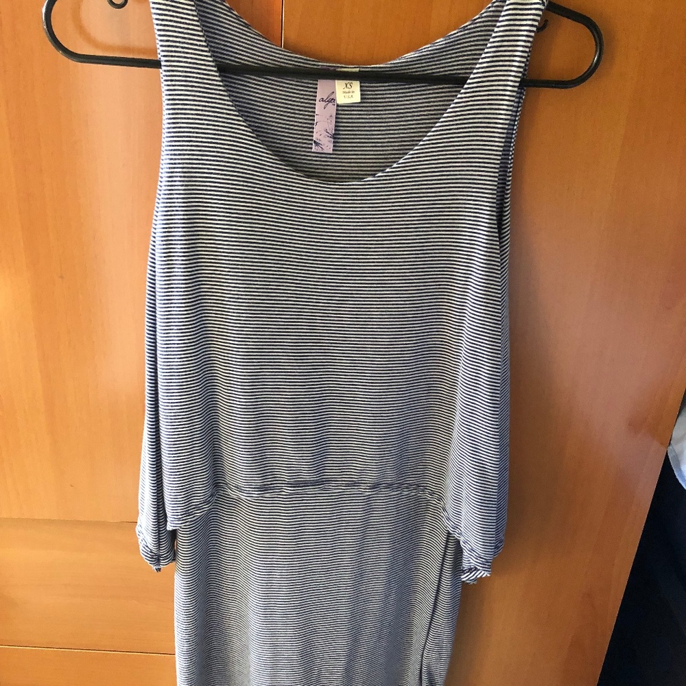 Blue and white striped dress Size XS.
